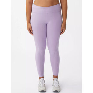 Cotton On Trendy Cross Over Full Length Tight Pants Lavender Plus Size 20 3332